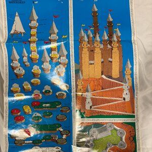 D&D Forgotten Realms Game Map - Vintage 1988.